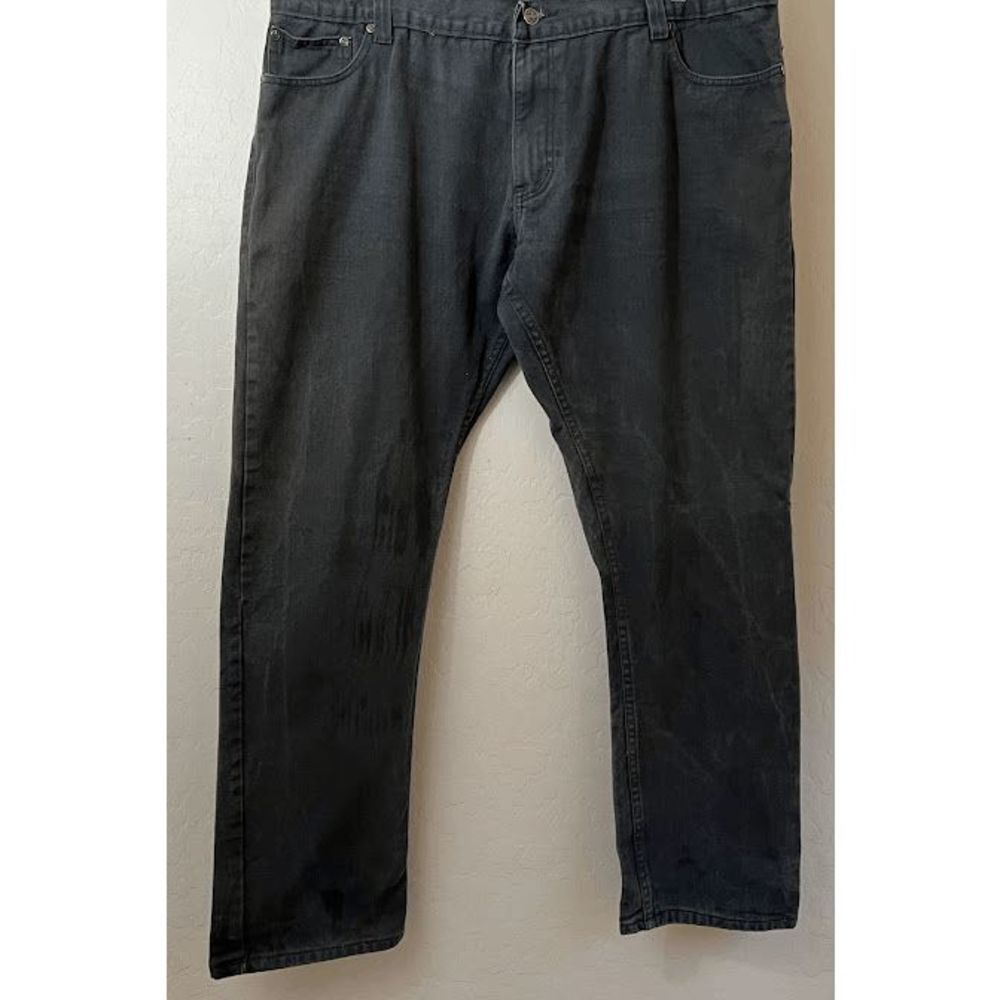 Nostic 46 W x 33 L Black Jeans with Button back pockets Big and tall. Item MJ5